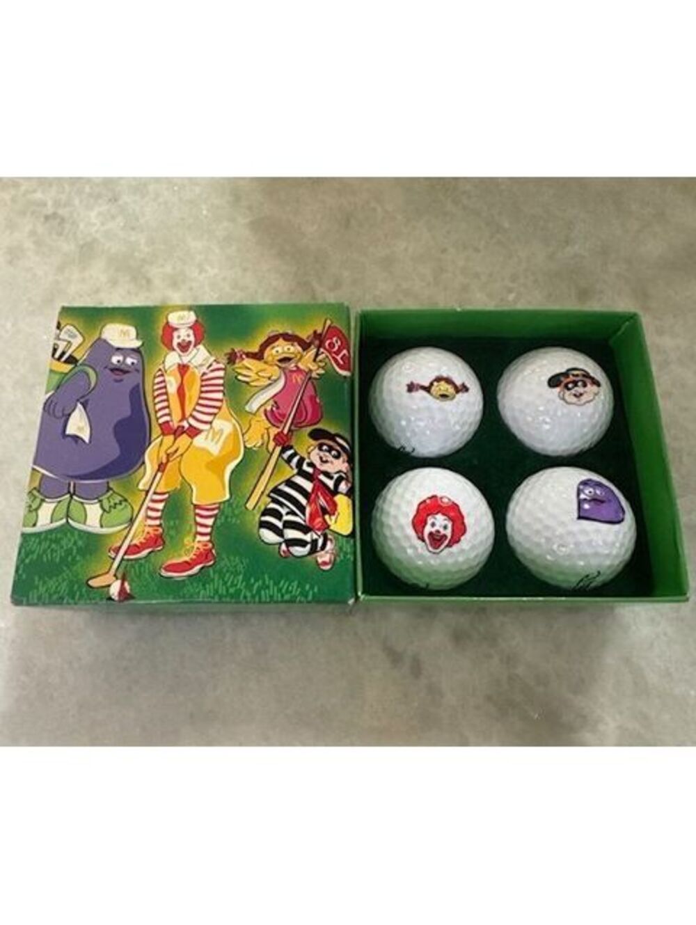 1999 McDonald's Collectible Titleist Golf Ball Set with Character Graphics